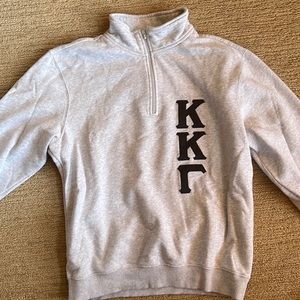 Kappa Kappa Gamma Half Zip crew neck